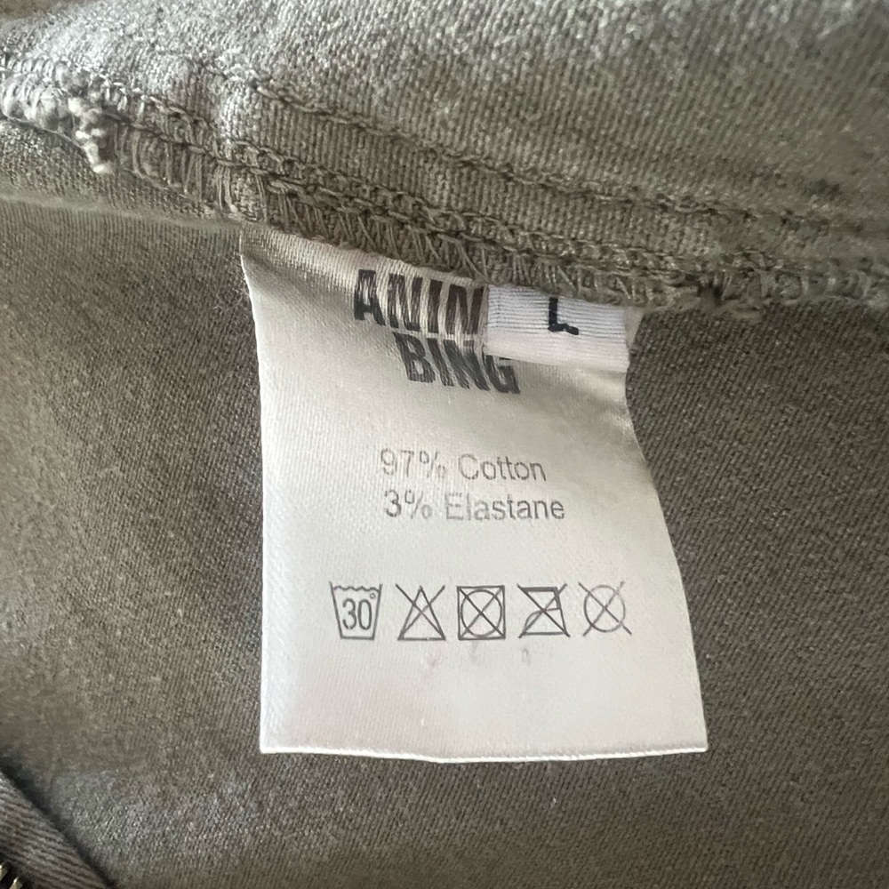 Anine Bing Stretch Cotton Army Jacket Size L - Picture 10 of 11